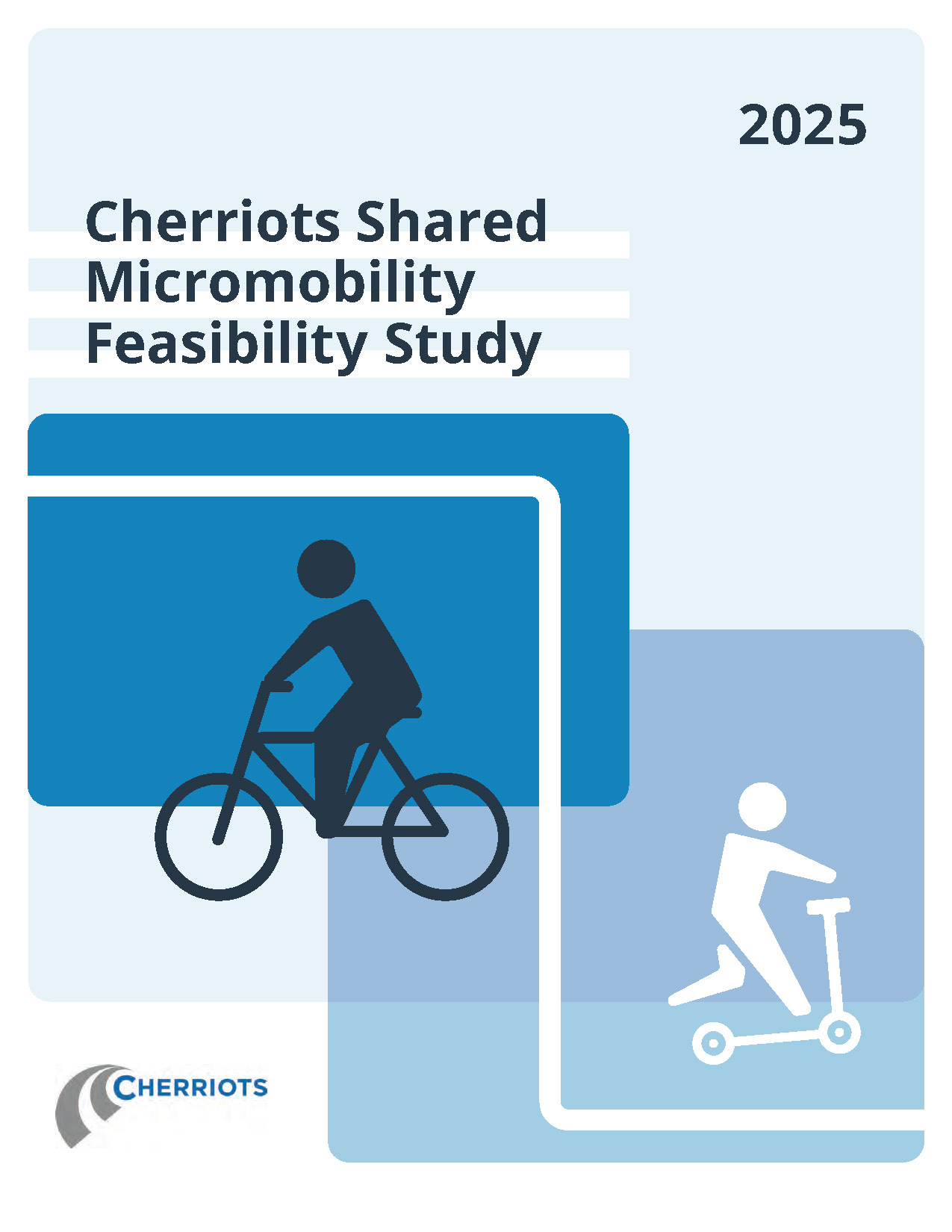 Image of Cherriots 2025 Shared Micromobility Feasibility Study Report Cover Page