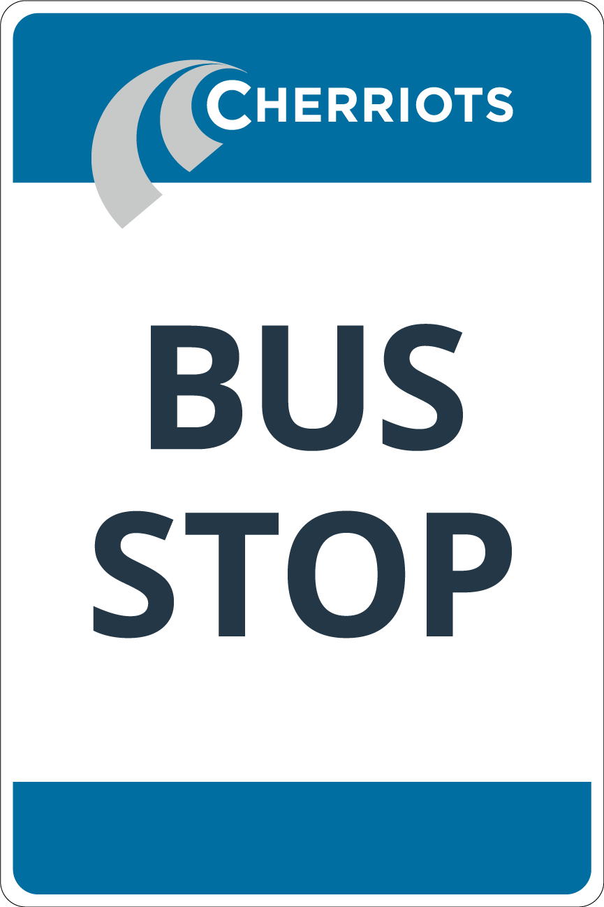 Bus driver driving bus